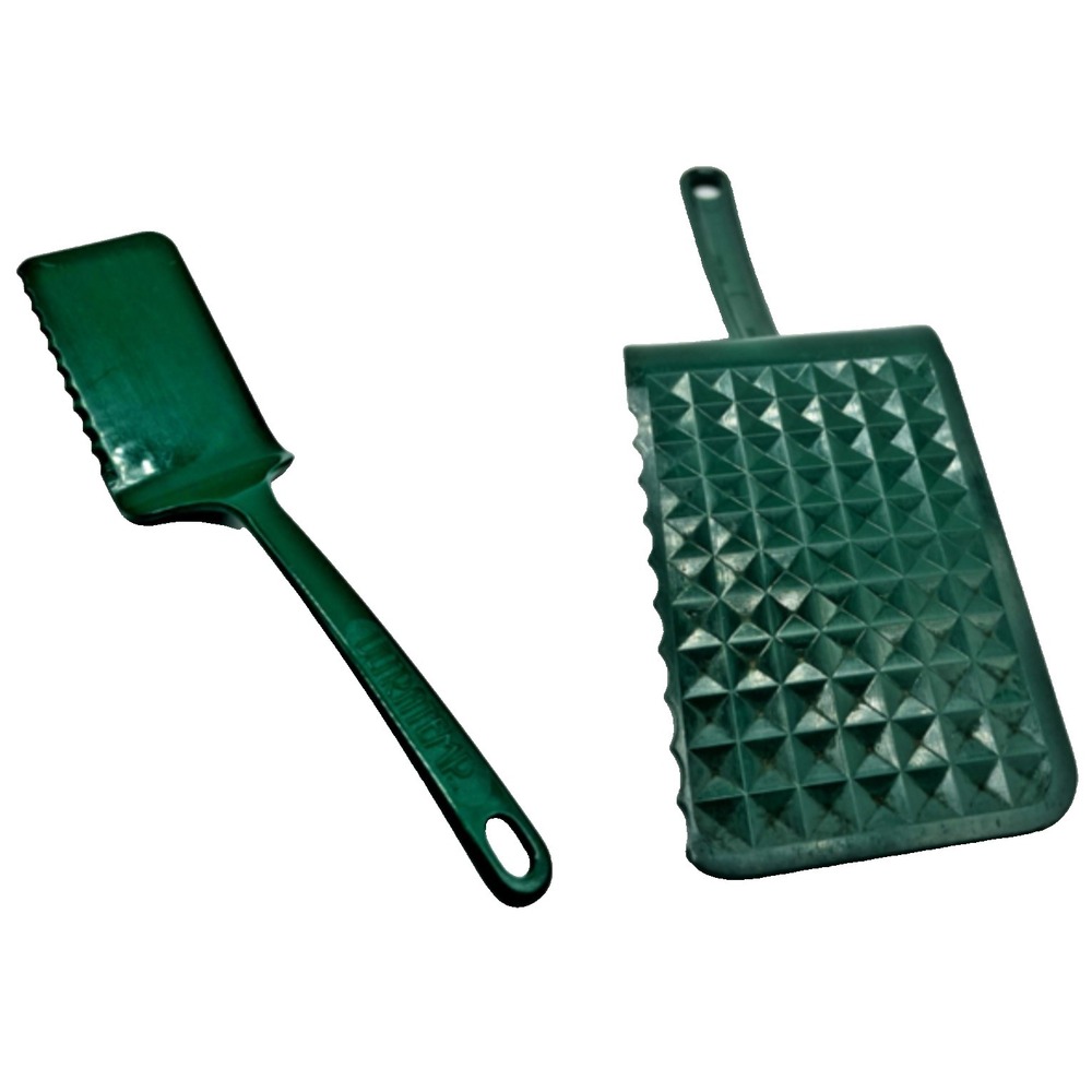 Vintage Ultratemp green Serrated Spatula Flipper Turner Corning Visions 2104-1